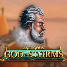 Age Of The Gods: God of Storms logo – Slots by Playtech at Jack`s Casino