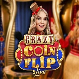 Crazy Coin Flip logo – Live Casino by Evolution at Jack`s Casino
