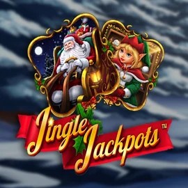 Jingle Jackpots logo by Dragon Gaming at Jack`s Casino